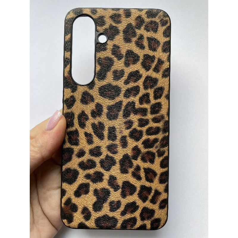 Накладка Mix Leopard Leather для Samsung S24 FE Леопард великі плями-0