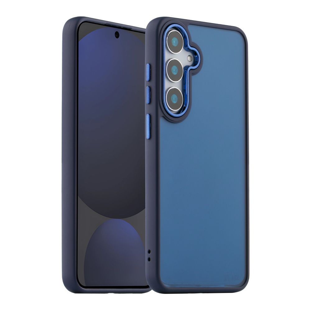 Накладка Space Collection для Samsung S24 FE темно синя-0