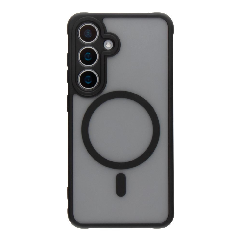 Чохол для SAMSUNG S24FE Magsafe MATTE ACRYLIC з захистом камери Black-0
