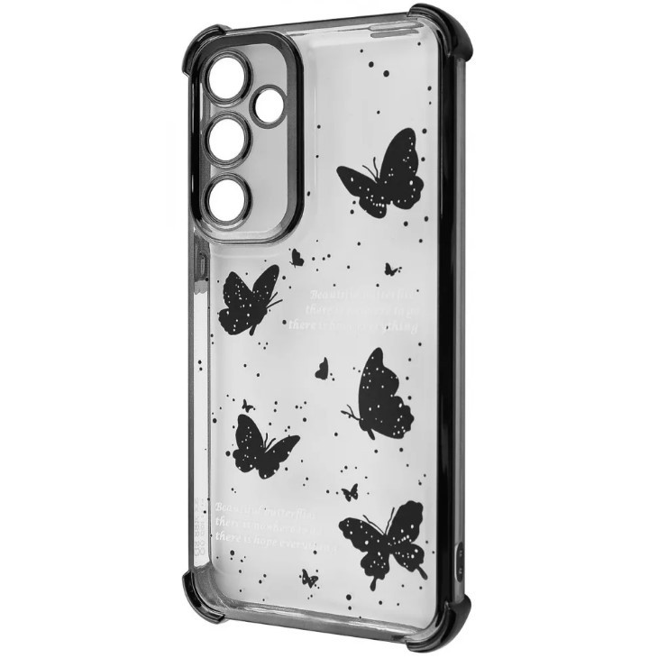Чохол WAVE Winkie для Samsung S24 FE  black/butterfly-0