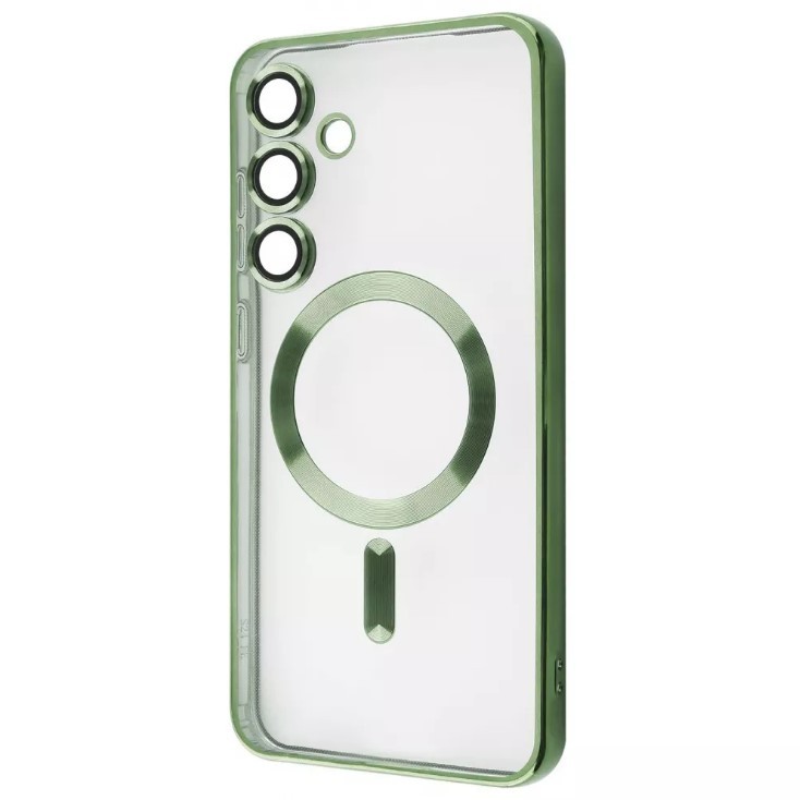 Чохол Metal Color with MagSafe для Samsung S24FE (dark green)-0