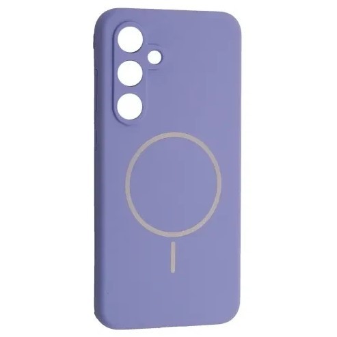 Silicone Case Full Protective (AA) with MagSafe для Samsung S24 FE (Violet)-0
