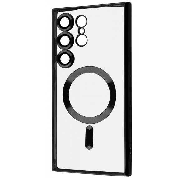 Накладка Metal Color Case with MagSafe для Samsung S22 Ultra (Black)-0