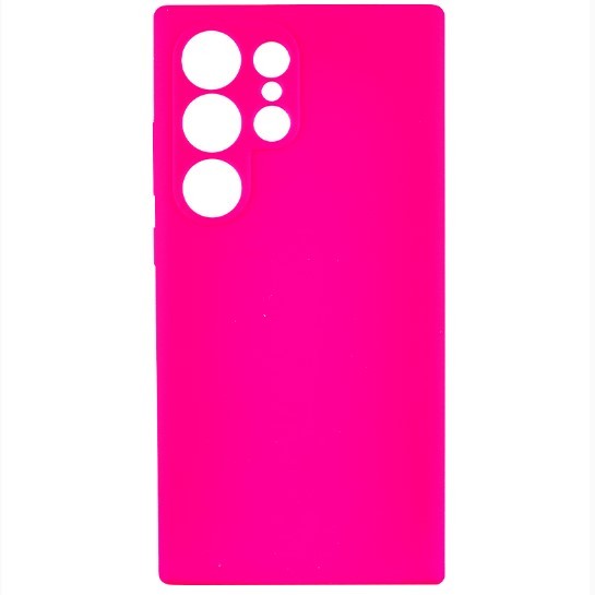 Silicone Cover FIBRA Full Camera without Logo (A) для Samsung S24 Ultra (Barbie pink)-0