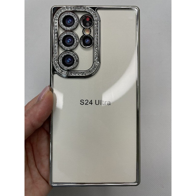 Чохол Clear Diamonds для Samsung S24 Ultra срібний-0