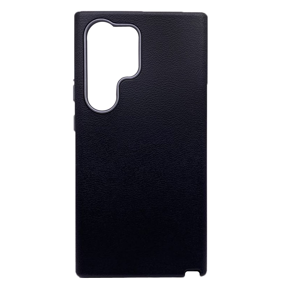 Чохол Leather Case Metal Buttons для Samsung S24 Ultra (Black)-0