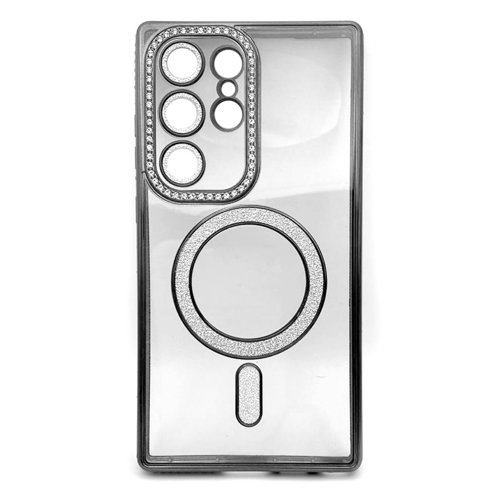 Накладка Diamond Bling MagSafe для  Samsung S24 Plus Silver-0