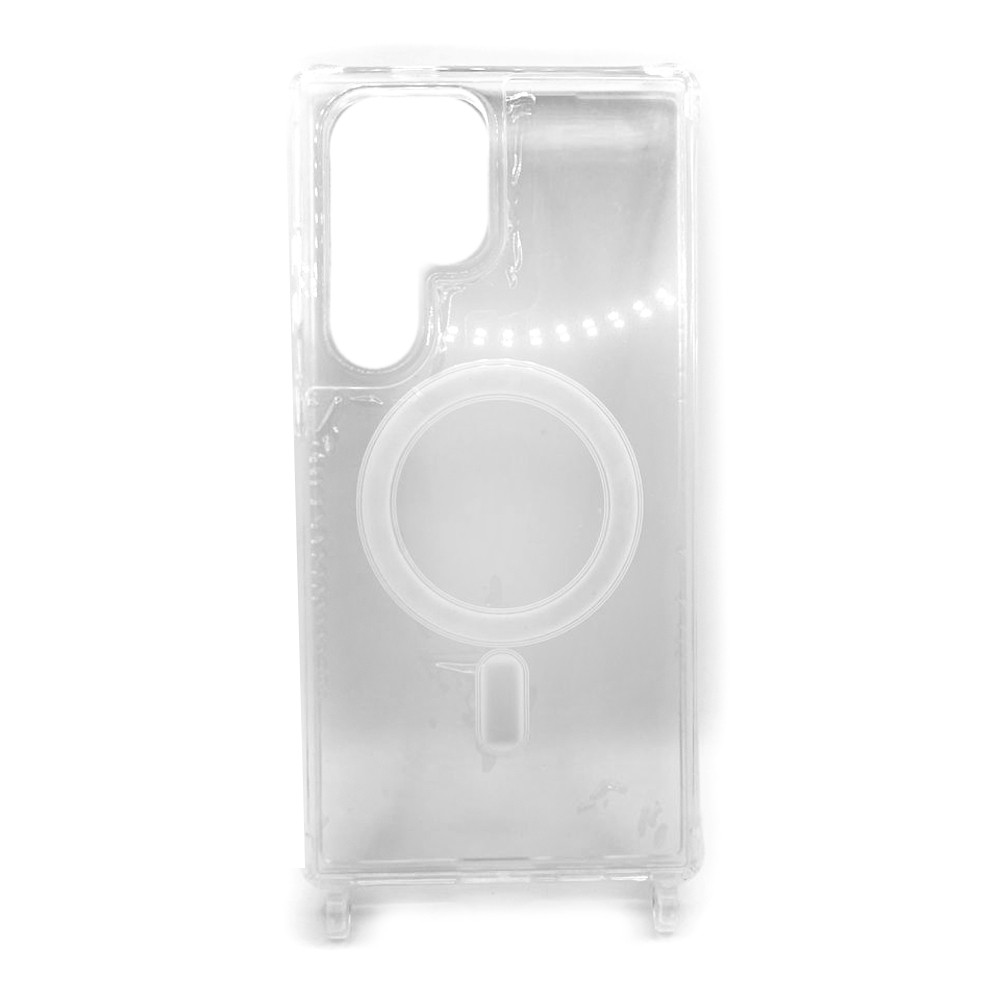 Накладка Strap Magsafe Crossbody для Samsung S24 Ultra (Прозорий)-0