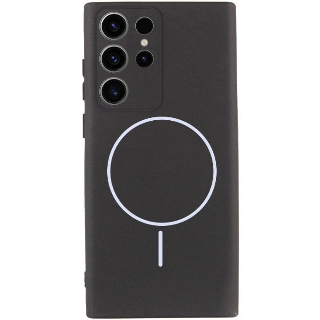 Silicone Case Full Protective (AA) with MagSafe для Samsung S24 Ultra (stone gray)-0