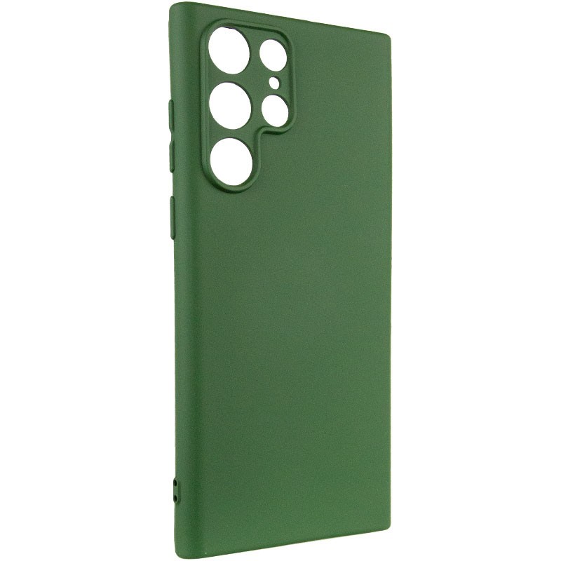 Silicone Cover Full Camera without Logo (A) для Samsung S24 Ultra (Dark Green)-0