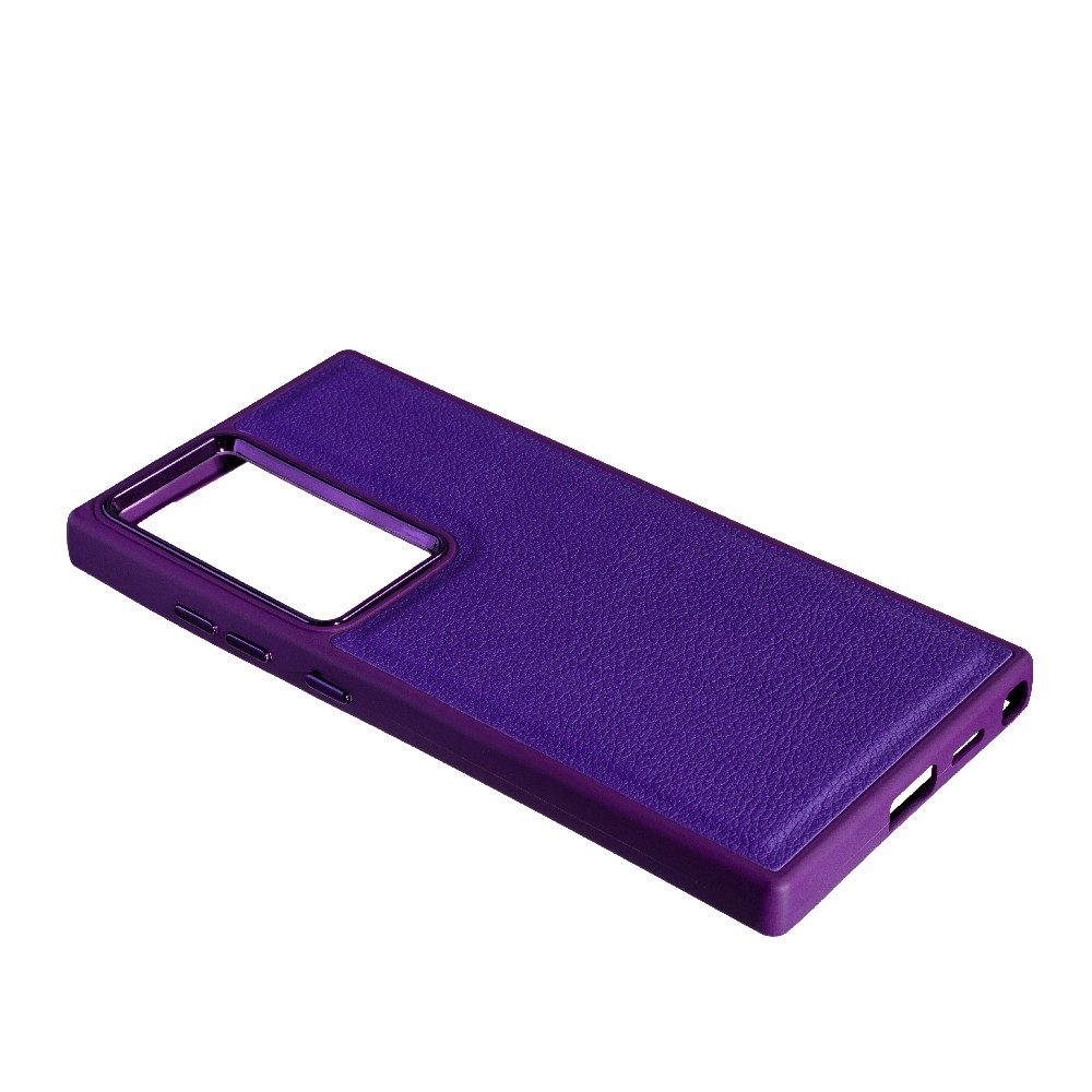 Накладка Leather Case Classic для Samsung S24 Ultra Violet-1