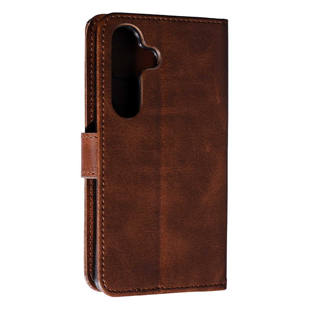 Книжка Business Flip для Samsung S25/S24 темно-коричнева-1