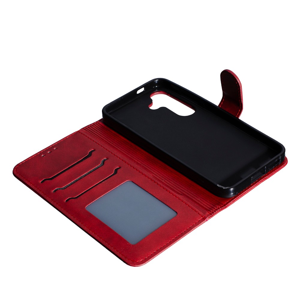 Книжка Business Flip для Samsung S25/S24 червона-2