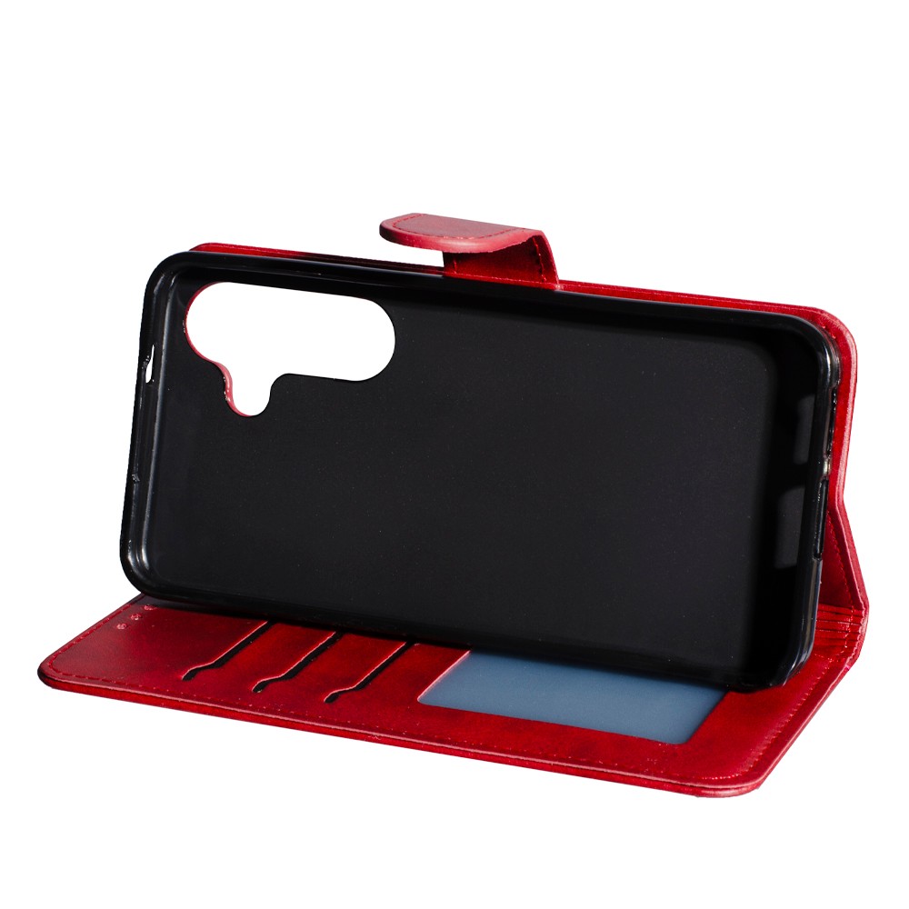 Книжка Business Flip для Samsung S25/S24 червона-3