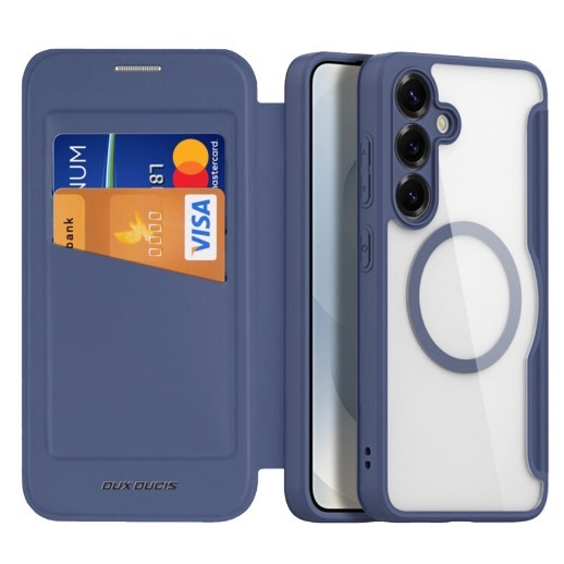 Чохол-книжка Dux Ducis Skin X Pro with MagSafe для Samsung S24/S25 (Blue)-0