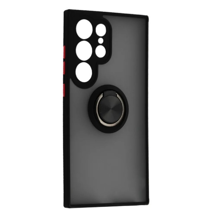 Накладка Totu Gingle Ring для Samsung S25 Ultra чорна-0