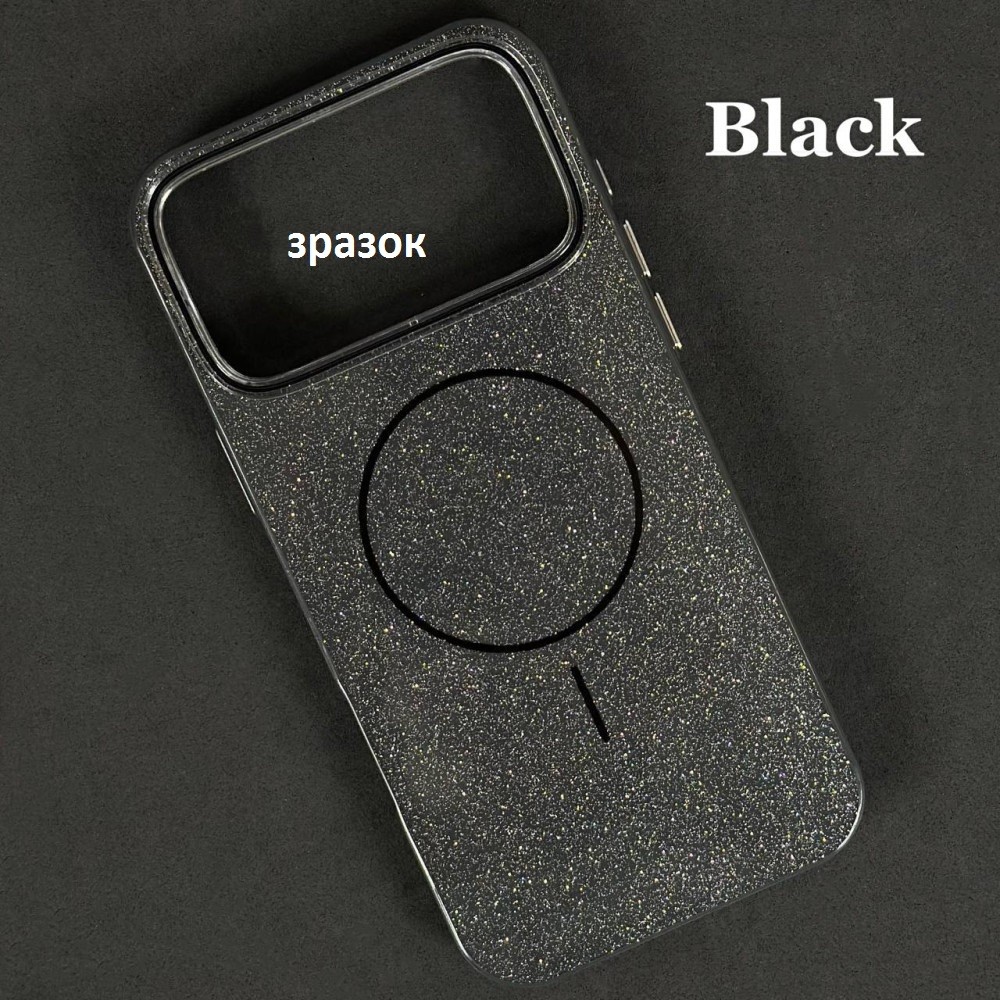 Чохол Color Glitter Magnetic для Samsung S26 Ultra  (Чорний)-0