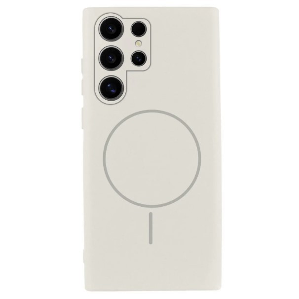 Silicone Case Full Protective (AA) with MagSafe для Samsung S26 Ultra (White)-0