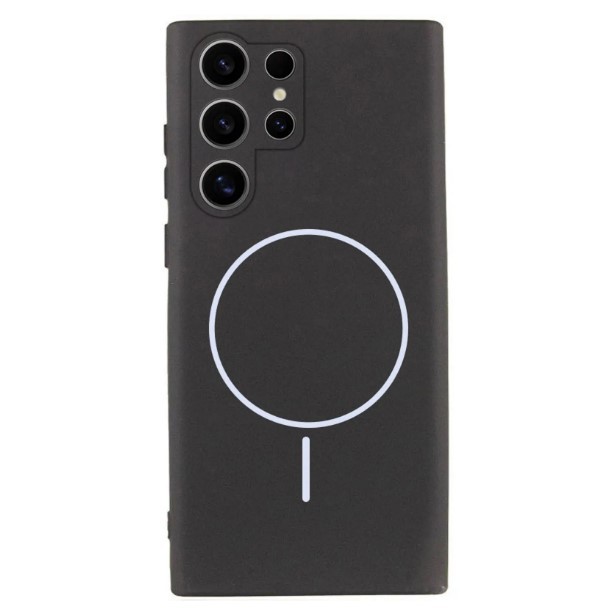 Silicone Case Full Protective (AA) with MagSafe для Samsung S26 Ultra (Black)-0