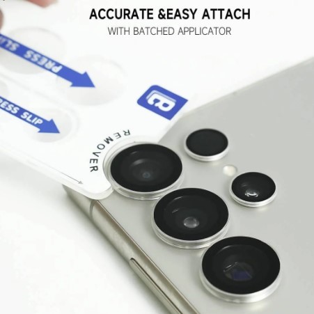 Захисне скло Metal Classic на камеру (в упак.) для SAMSUNG S26 Plus (Transparent)-1