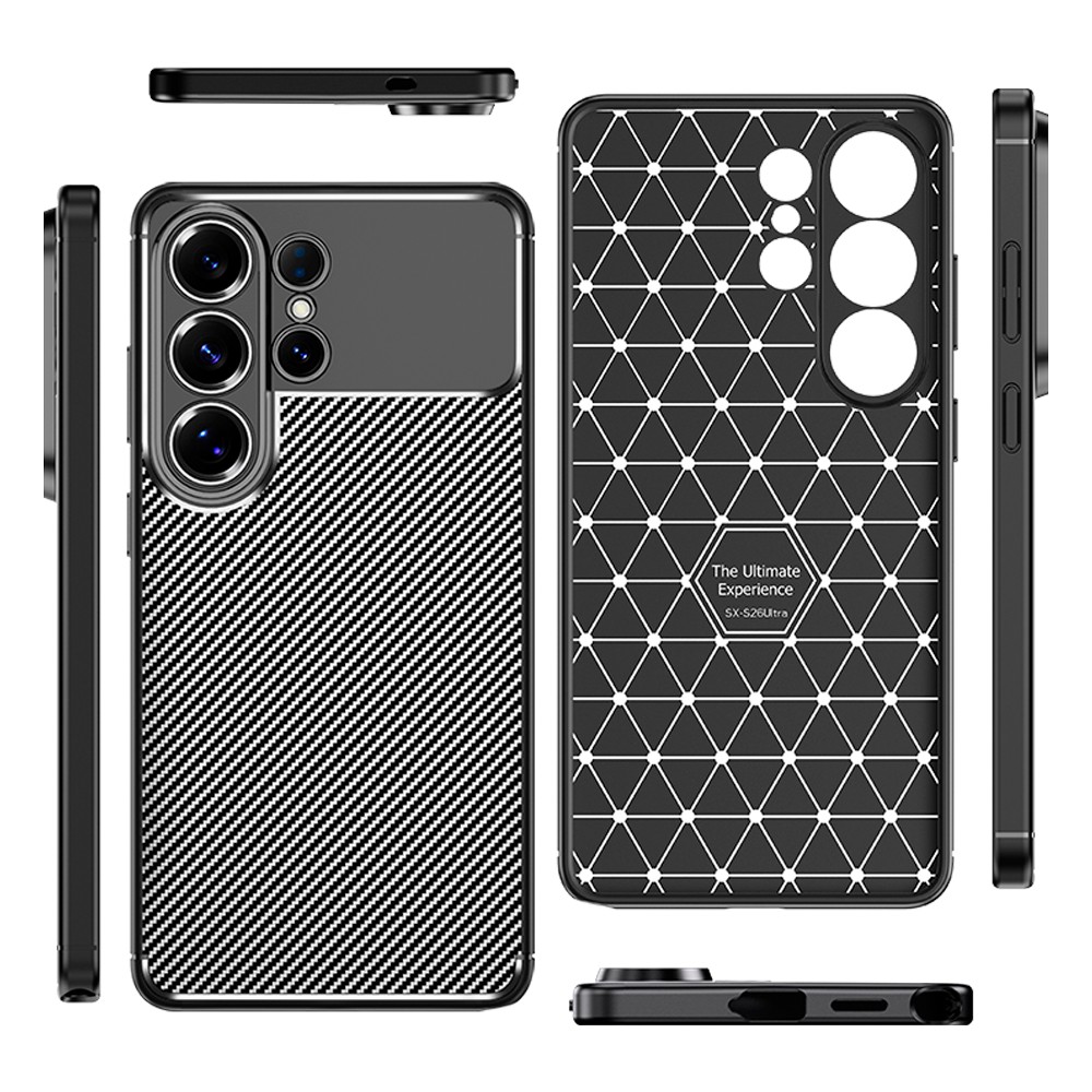 Накладка Ultimate Experience Carbon для Samsung S26 Ultra чорна-1