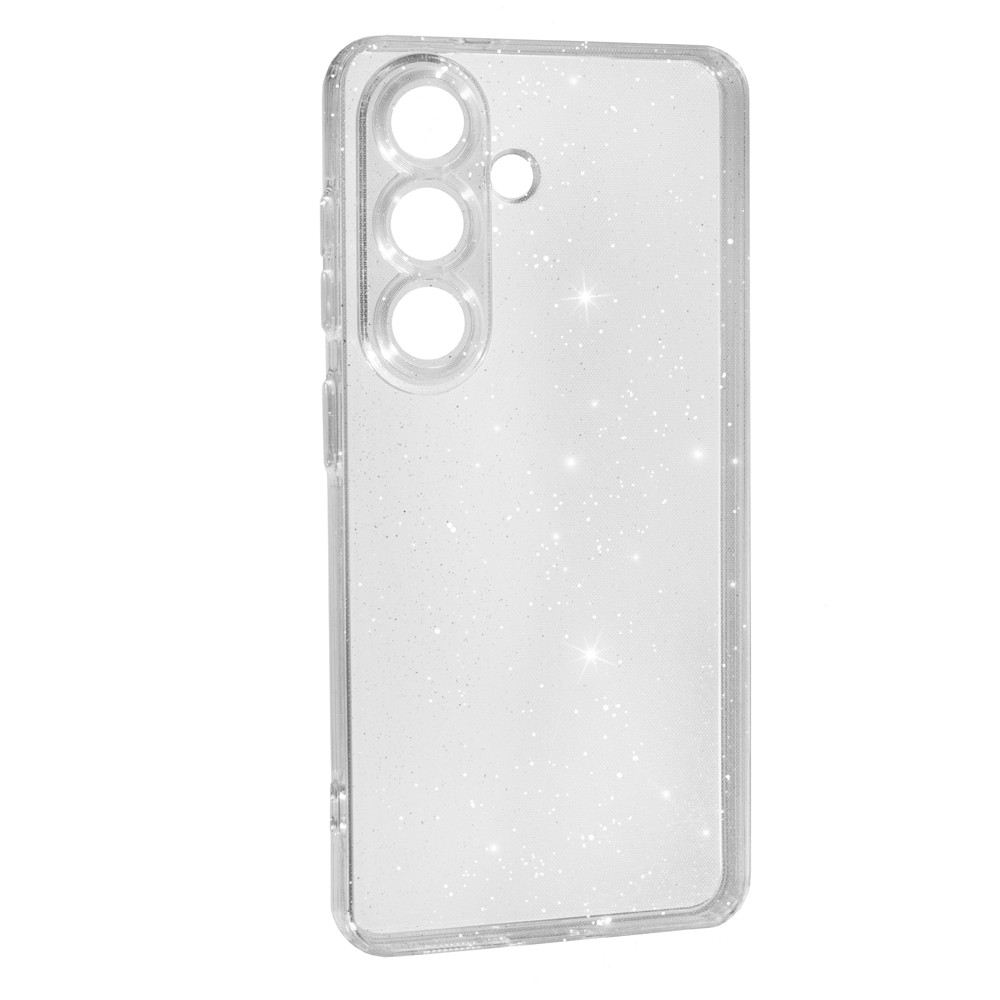 Накладка Molan Cano Glossy Jelly для Samsung S26 Plus прозора з блискітками-0