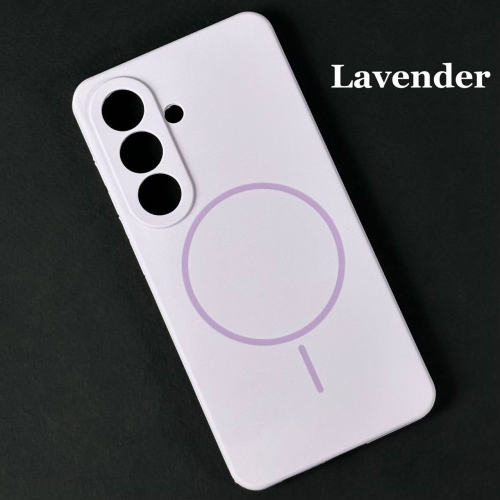 Silicone Case Full Protective (AA) with MagSafe для Samsung S26 Ultra (Lght purple)-0