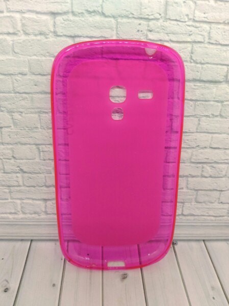 Накладка силікон Capdese для Samsung i8190 S3 mini hot pink-1