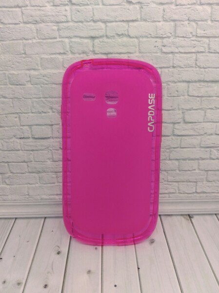 Накладка силікон Capdese для Samsung i8190 S3 mini hot pink-0