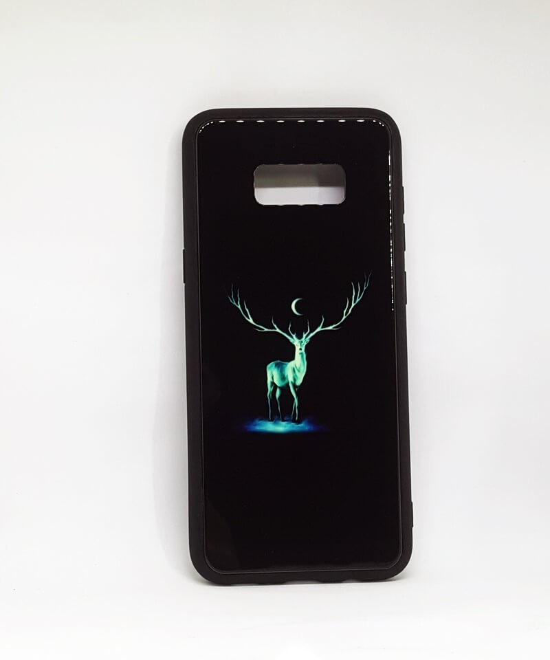 Накладка LUMINOUS GLASS для  Samsung S8 Plus (Deer)-0