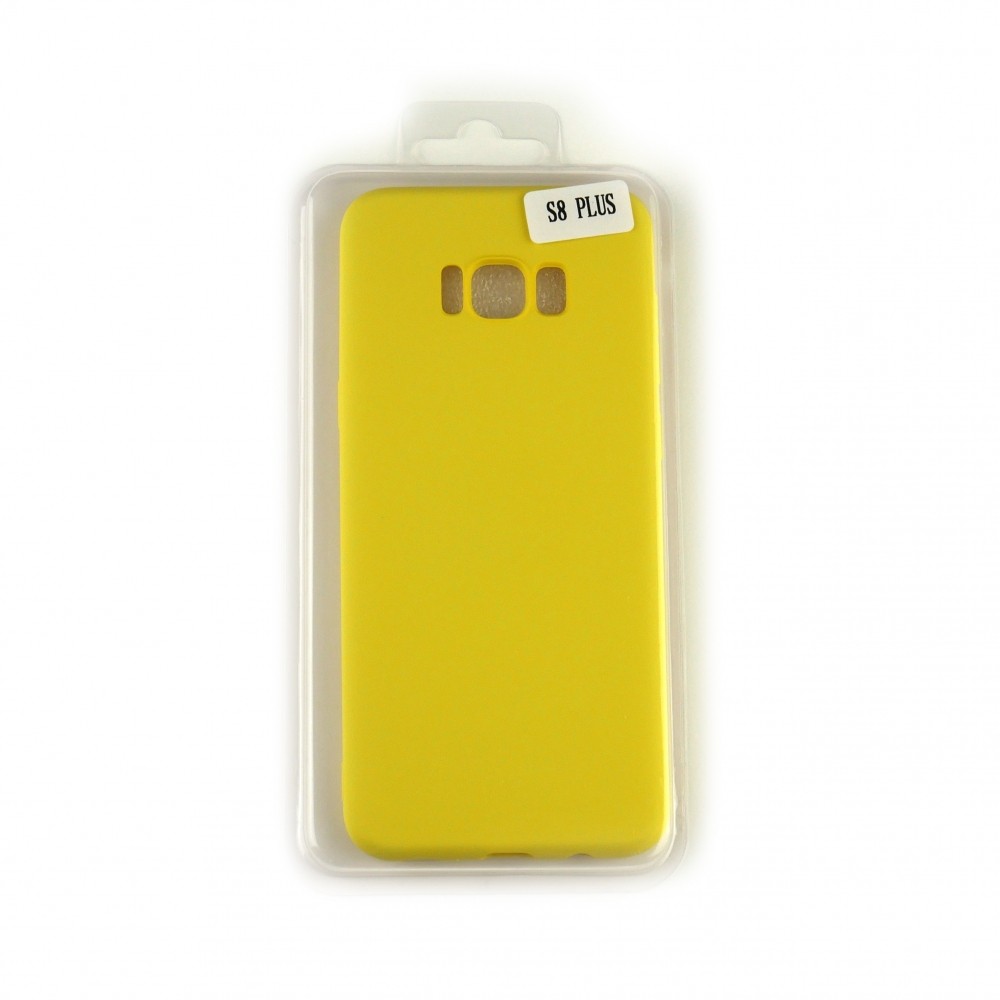 Silicone Case Full Cover для Samsung S8 Plus жовта-0