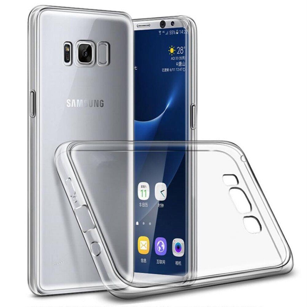 НакладкаI Crystal для Samsung S8 Plus прозорий силікон-0