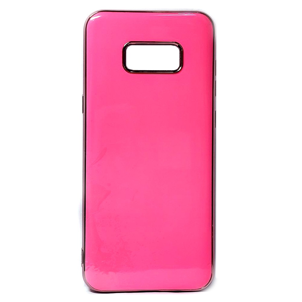 Накладка Brand Case no logo для Samsung S8+  рожевий неон-0