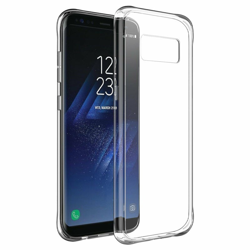 Накладка Premium для Samsung S8  прозорий силікон-0