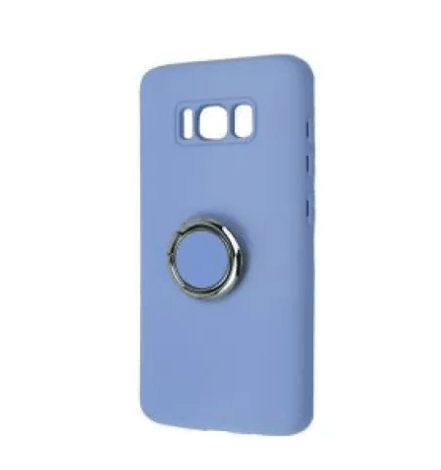 Silicone Cover With Ring для Samsung S8 (Light purple)-0
