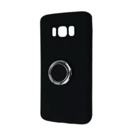 Silicone Cover With Ring для Samsung S8 (Black)-0