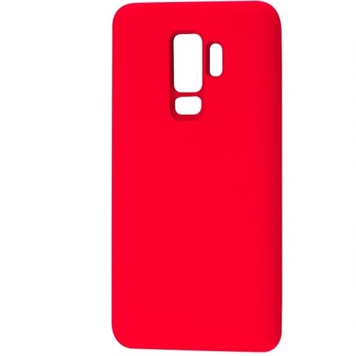 Накладка Fibra для Samsung S9 Plus матова з мікрофіброю (Red)-0