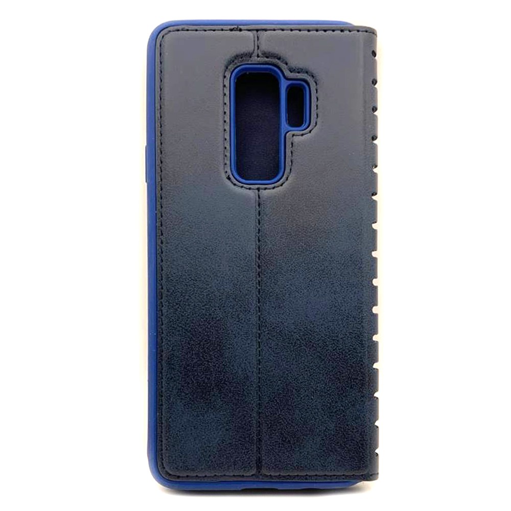 Книжка leather folio для Samsung S9 Plus синя-1