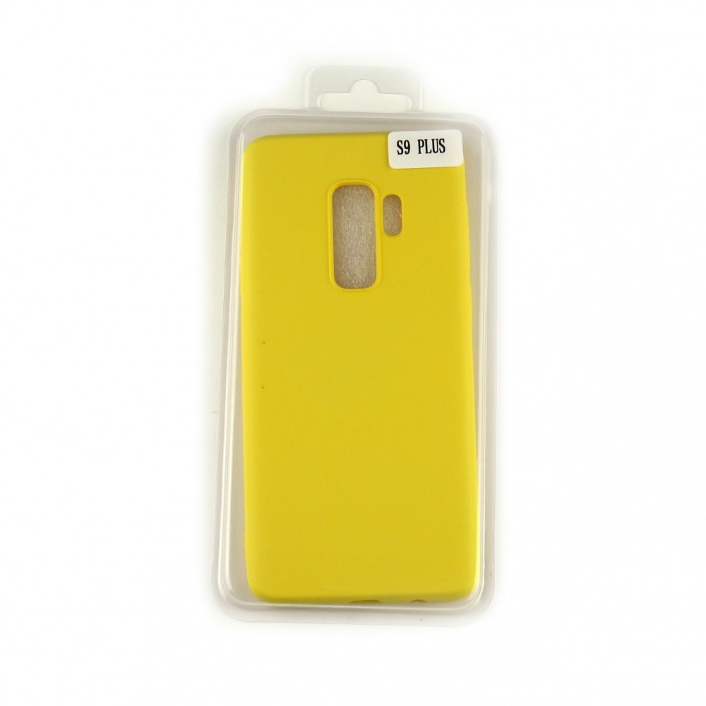 Silicone Case Full Cover для Samsung S9 Plus жовтий-0