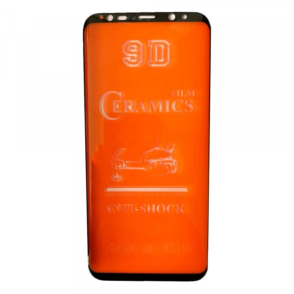 Гнучке скло Ceramic для Samsung S8 Plus глянцеве з чорною рамкою-0