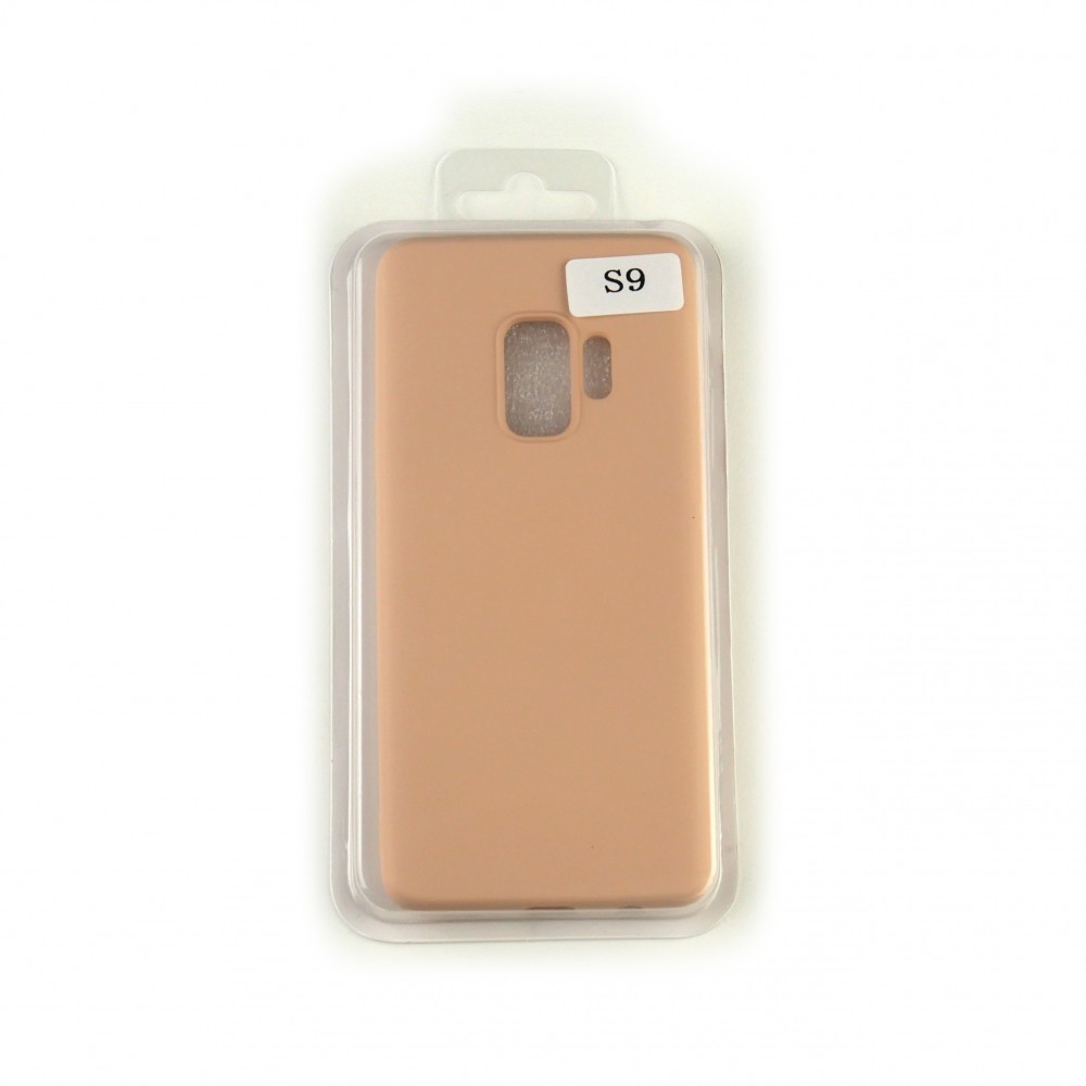 Silicone Case Full Cover для Samsung S9 рожеве золото-0