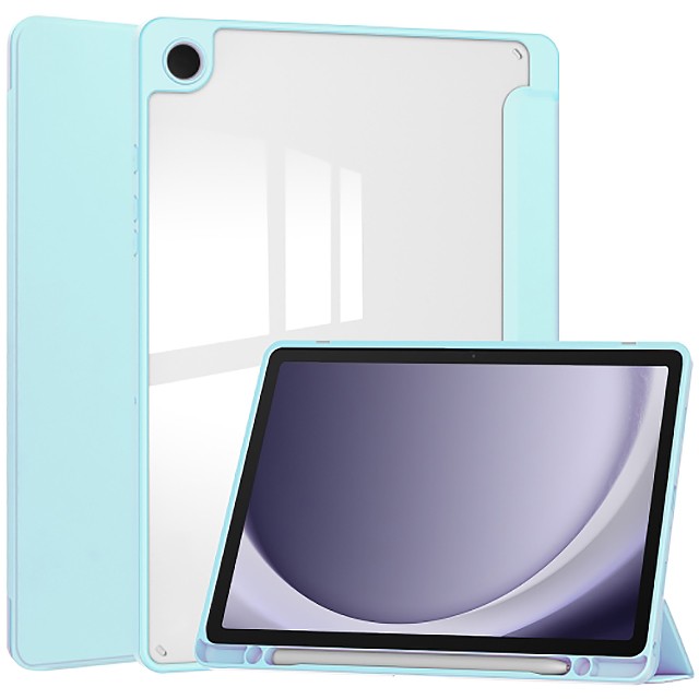 Чохол-книжка Soft Edge BeCover з кріпленням для стілусу для Samsung Galaxy Tab A9 Plus SM-X210/SM-X2 блакитна-1