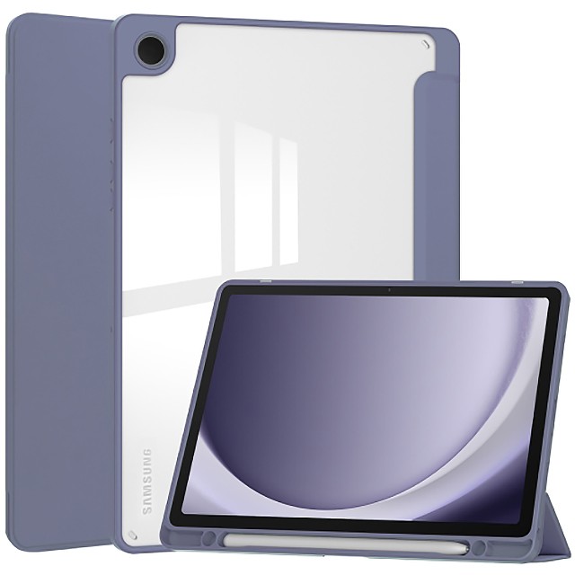 Чохол-книжка Soft Edge BeCover з кріпленням для стілусу для Samsung Galaxy Tab A9 Plus SM-X210/SM-X2 бузкова-1