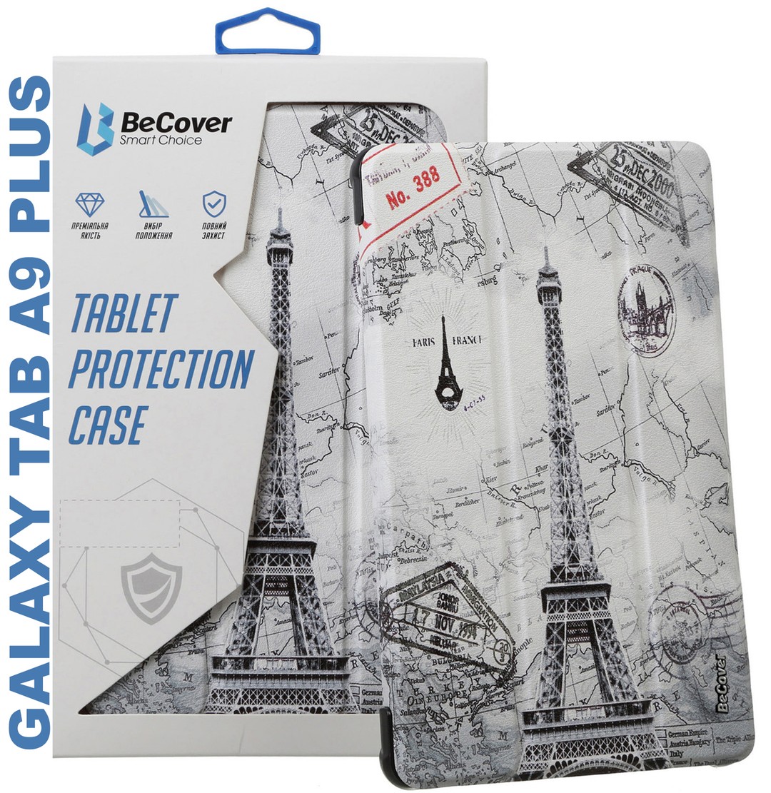 Чохол-книжка BeCover Smart Case для Samsung Galaxy Tab A9 Plus SM-X210/SM-X215/SM-X216 11.0" Paris-0