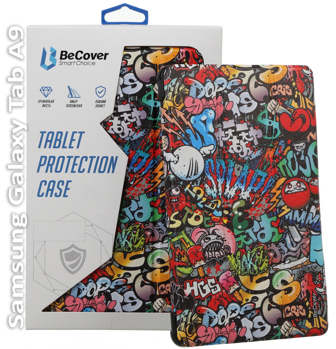 Чохол-книжка BeCover Smart Case для Samsung Galaxy Tab A9 SM-X115 8.7" Graffiti-0