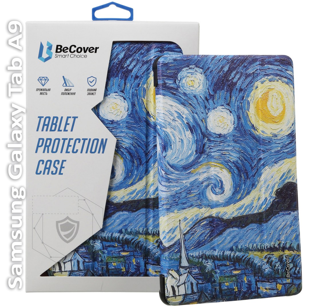 Чохол-книжка BeCover Smart Case для Samsung Galaxy Tab A9 SM-X115 8.7" Night-0