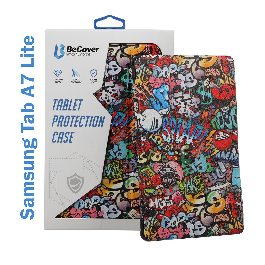 Чохол-книжка BeCover Smart Case для Samsung Galaxy Tab A7 Lite SM-T220/SM-T225 Graffiti-0