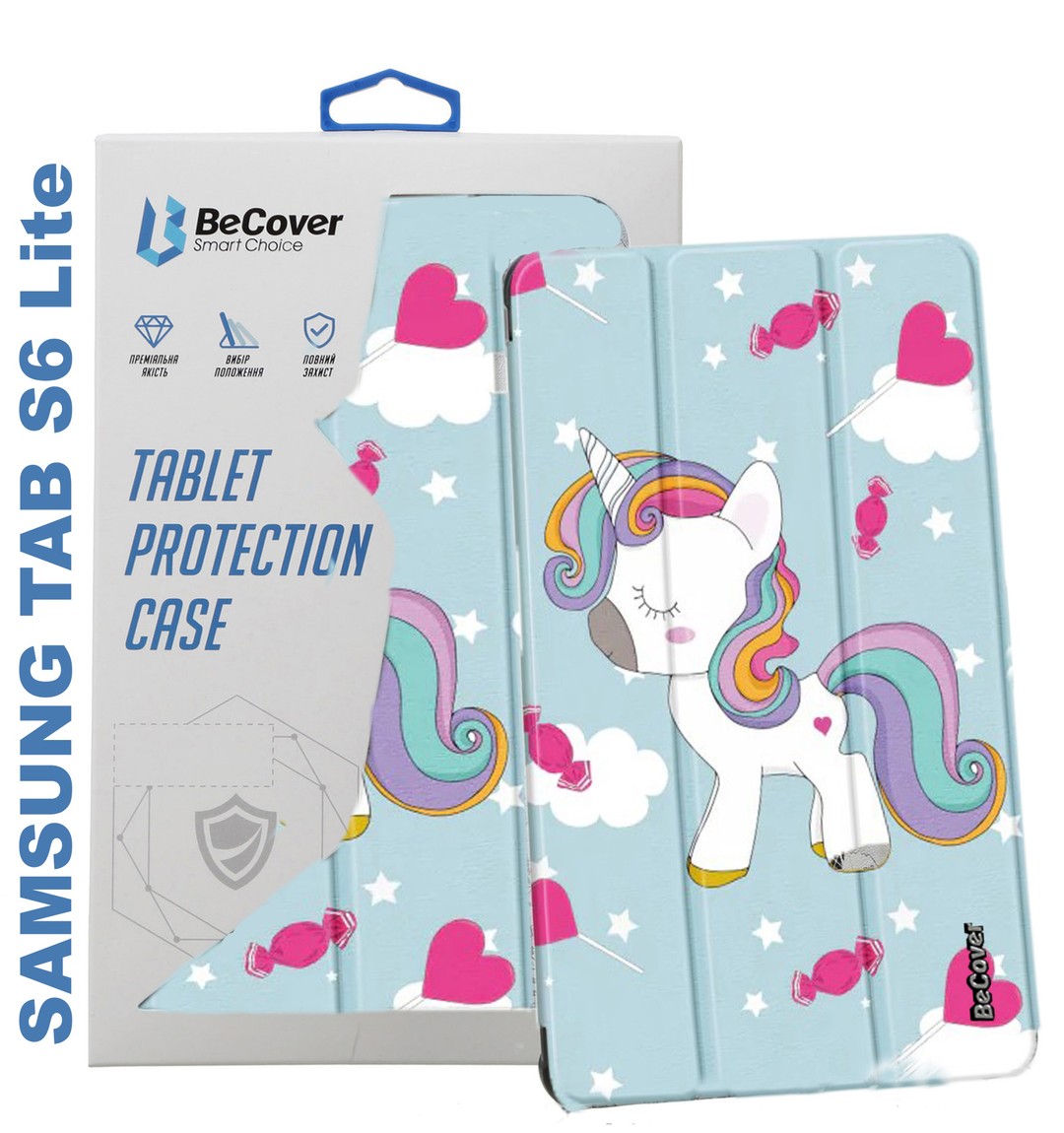 Чохол-книжка BeCover Smart Case для Samsung Galaxy Tab S6 Lite 10.4 P610/P613 Unicorn-0