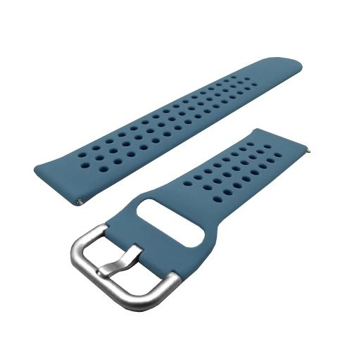 Ремінець Silicone Honey 20mm Samsung Watch Active/Galaxy S4 42mm/Gear S2/Xiaomi Amazfit Blue Denim-0