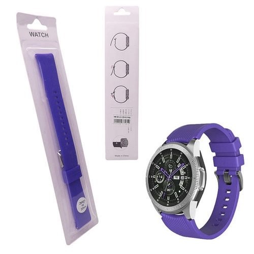Ремінець Silicone Lines 20mm Samsung Watch Active/Galaxy S4 42mm/Gear S2/Xiaomi Amazfit Violet-0